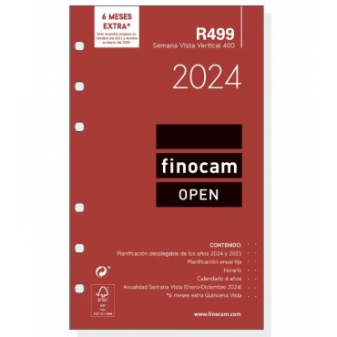 Recambio Agenda Finocam Open 400 S/V Vertical R499 71115100