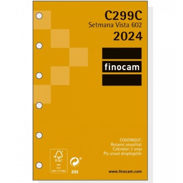 Recambio Agenda Finocam 602 S/V C299C Catalán 2013400