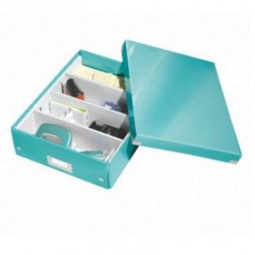 Caja Organizadora Leitz Click & Store Mediana 6058 Turquesa