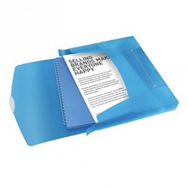 Caja Proyecto Plástico A4 40 mm.Esselte Vivida Azul 624047