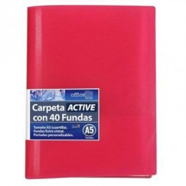 Dossier Funda A5 40F.Office Box Supra 174-R Rojo Supra