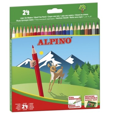 Lápices Color Alpino 658 C/24 Colores Largos