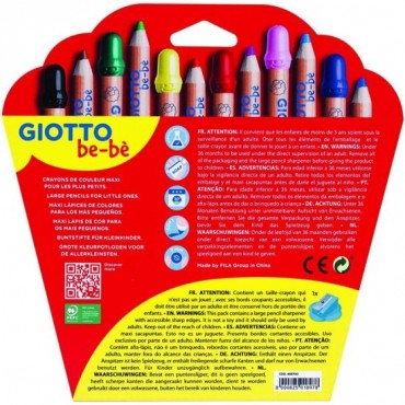 Lápices Color Giotto Bebé Maxi Crayons C/12 uds.466500