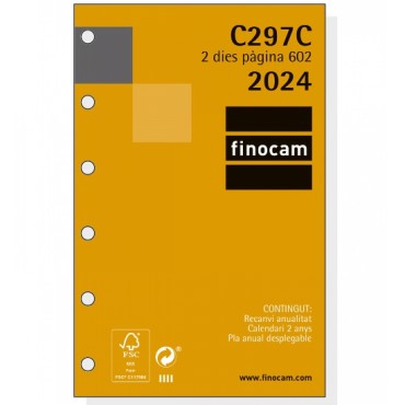 Recambio Agenda Finocam C297C 602 2D/P Catalán 201380022