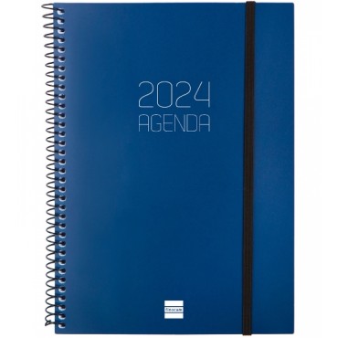 Agenda Espiral Finocam Opaque E10 S/V A. Azul 742761022