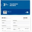 Talonario Recibo 8ºP 3 en Folio Liderpapel T105