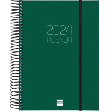 Agenda Espiral Finocam Opaque E10 D/P Verde 742912023