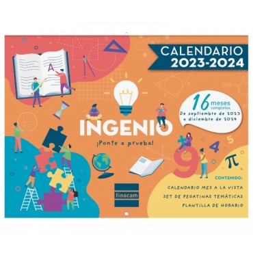 Calendario Pared Finocam Ingenio 16 Meses 540003323