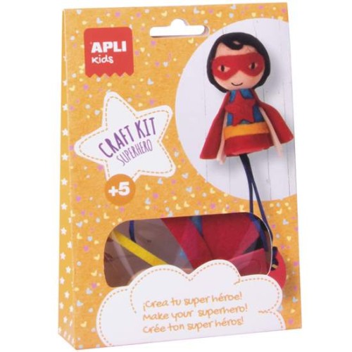 Apli Kids 14086 Craft Kit Superhéroe Mini kit de Manualidades