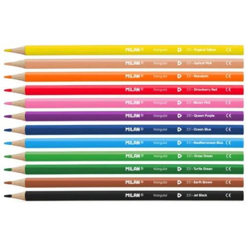 Caja 6 lápices de colores fluorescentes :: Milan :: Papelería