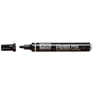 Rotulador Permanente Pentel N50 P/R 2 mm. Negro