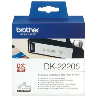 Etiqueta Impresora Brother Cinta Continua DK22205 62x30.48