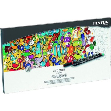 Rotulador Color Lyra Art Pen Caja Metálica 30 Colores