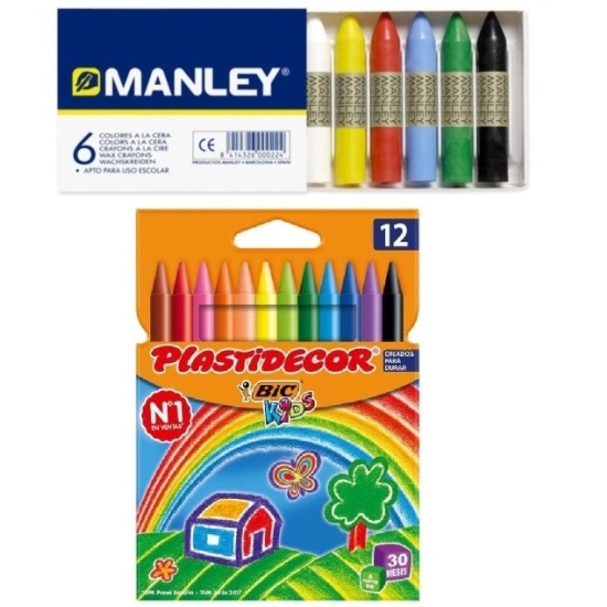 Manley 106 - Ceras blandas, caja de 6 colores
